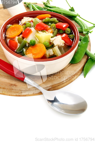 Image of Summer vegetable soup.