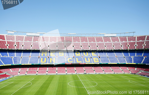 Image of BARCELONA, SPAIN APRIL 26: FC Barcelona (Nou Camp) football stad