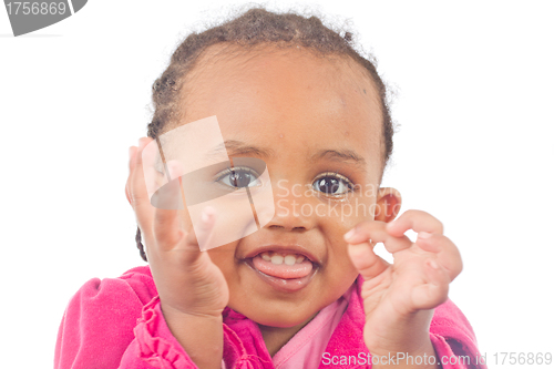 Image of Playful little girl