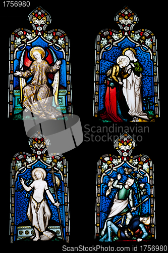 Image of Religious stained glass windows