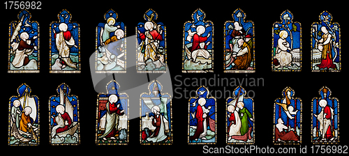 Image of Religious stained glass windows