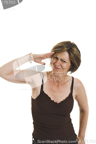 Image of woman saluting