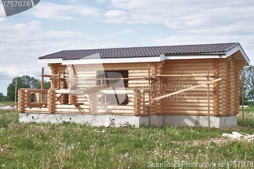Image of Small suburban house  under construction