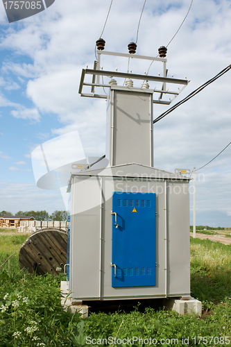 Image of Transformer substation in countryside