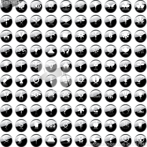 Image of 100 Hundred vector Icons for Web Applications