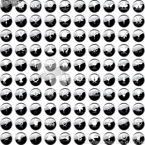 Image of 100 Hundred vector Icons for Web Applications