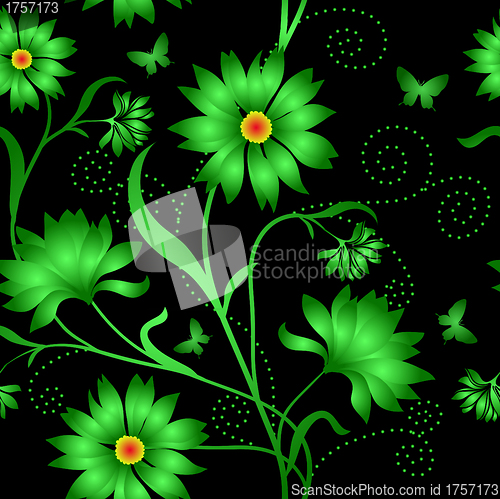 Image of Elegance Seamless color pattern on background, vector illustrati