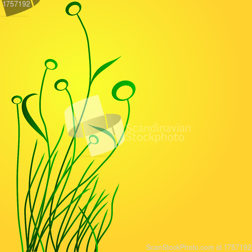 Image of Beautiful background with trudging flowers
