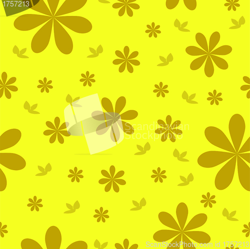 Image of floral wallpaper with set of different flowers. 