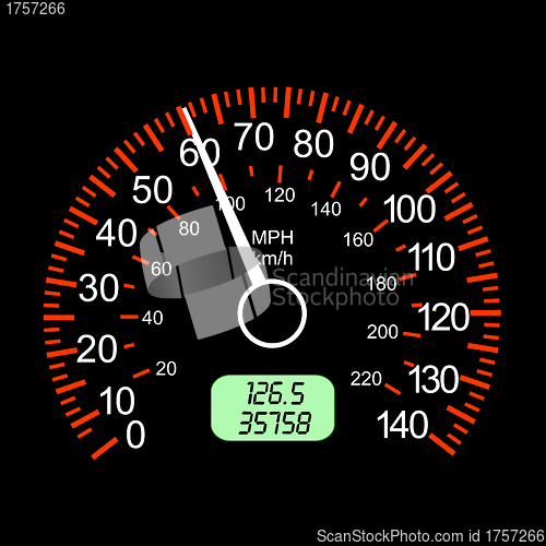 Image of car speedometers for racing design.