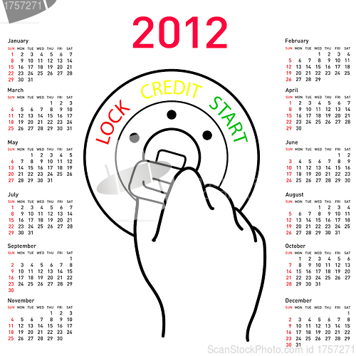 Image of 2012 year ñalendar 