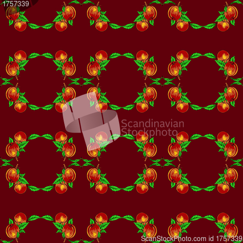 Image of A seamless background of peaches or apricots. EPS10 vector forma