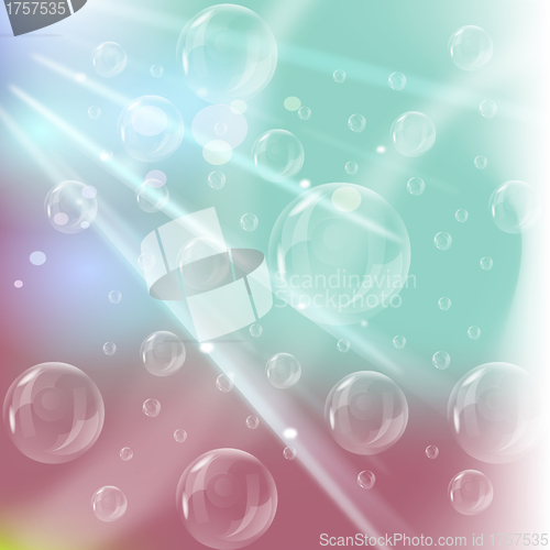 Image of EPS10 vector of the realistic bubbles 