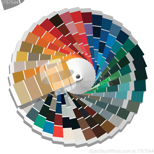 Image of Color palette guide. 