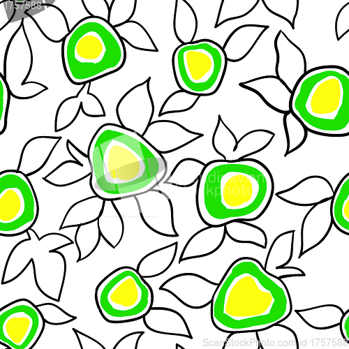 Image of  floral wallpaper with set of different flowers. 