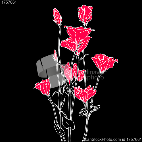 Image of vector flower background