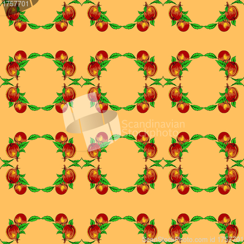 Image of A seamless background of peaches or apricots. EPS10 vector forma