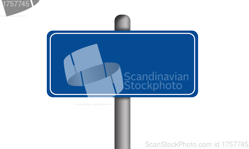 Image of The Blank Road Sign isolated on background