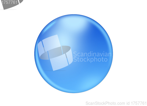 Image of blue icon on white background