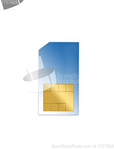 Image of blue sim card