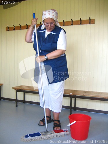 Image of Cleaning woman