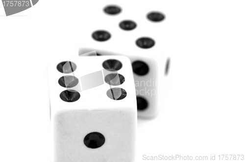 Image of Gambling dices isolated on white background