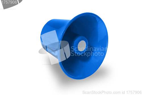 Image of blue megaphone