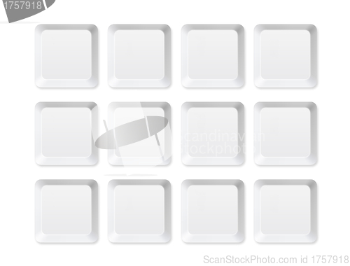 Image of blank keyboard buttons