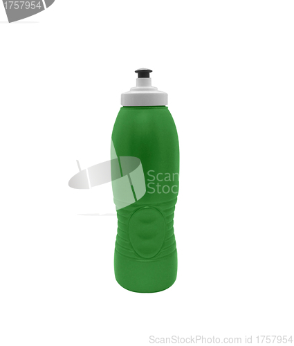 Image of Green plastic bottle