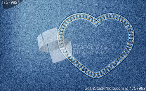 Image of Denim heart