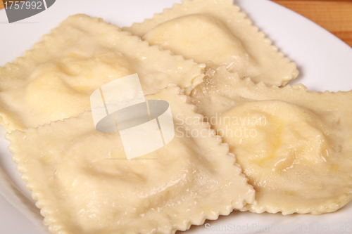 Image of raviolli close up