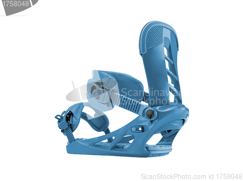 Image of plastic fixator for snowboard's foot