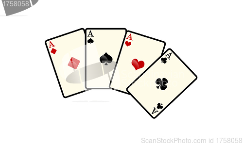 Image of game cards on white background