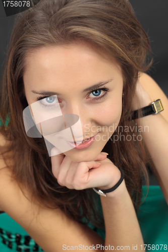 Image of Close-up of an attractive young woman