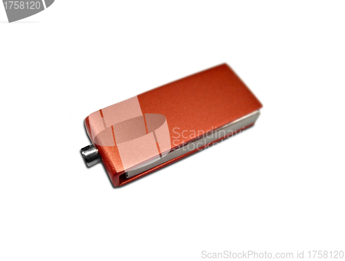 Image of usb stick or flash drive showing data concept
