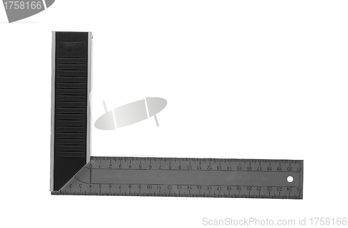 Image of Iron Ruler with angle bar