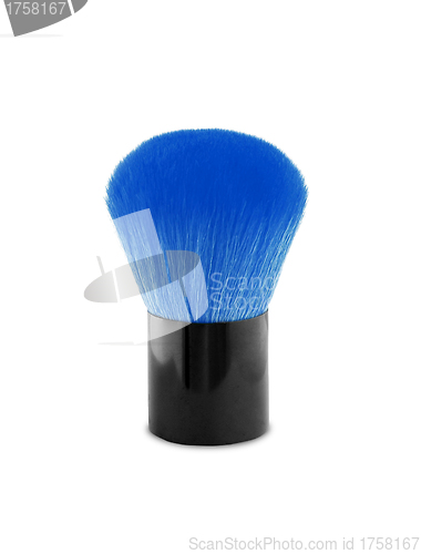 Image of cosmetic brushe on white background