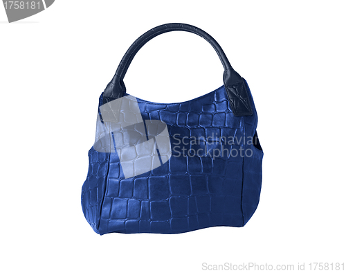 Image of Woman's Leather Handbag blue