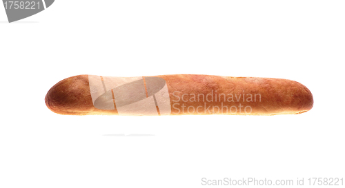 Image of long loaf isolated on white background