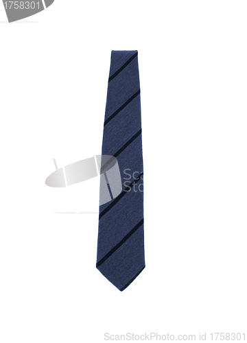Image of Blue tie isolated on white background
