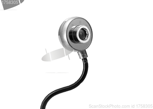 Image of Web camera close-up isolated on a white background