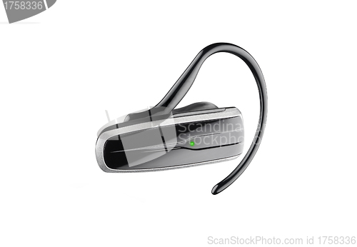 Image of Bluetooth headset isolated on white background