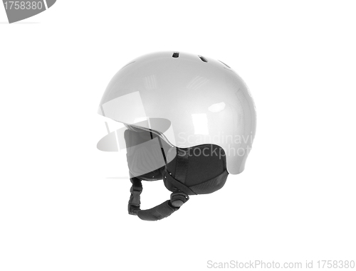 Image of white helmet on a white background