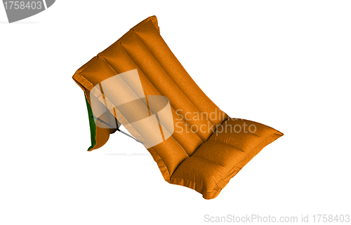 Image of Inflatable beach mattress isolated on white background