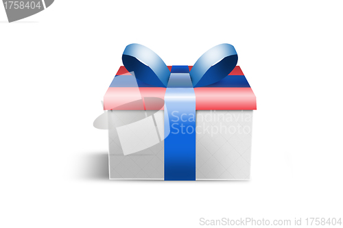 Image of Photo realistic Gift Box 3D Rendering Blue