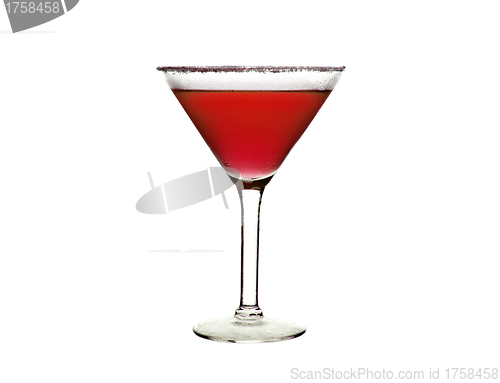 Image of Isolated red cocktail isolated on white