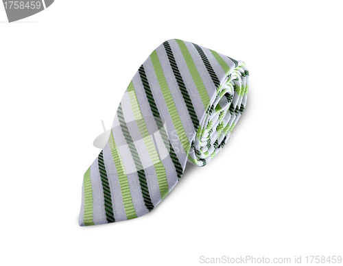 Image of gray blue  strip tie