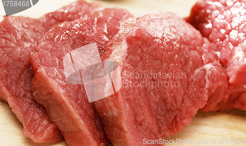 Image of raw meat isolated