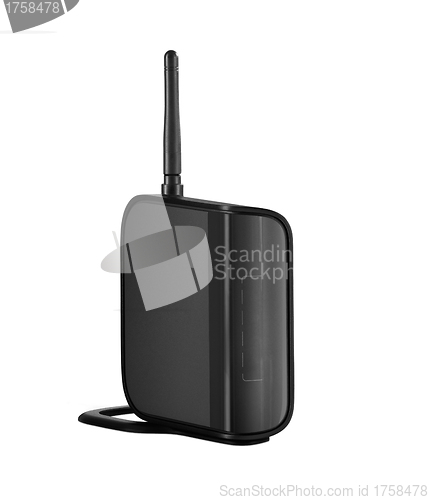 Image of Wireless router in isolated white background