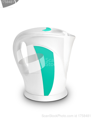 Image of Steel electric kettle isolated